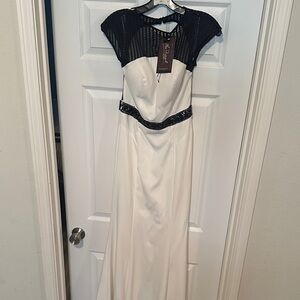 Mac Duggal Black and White Dress